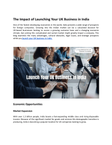 The Impact of Launching Your UK Business in India