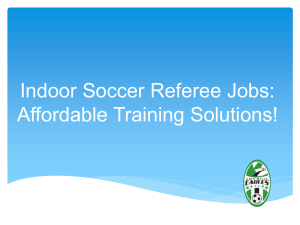 Referee in the Game: Affordable Training Solutions for Indoor Soccer!
