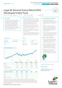 Legal & General Unit Trust Managers Limited Future World ESG Developed Index Class C Income [GBP]