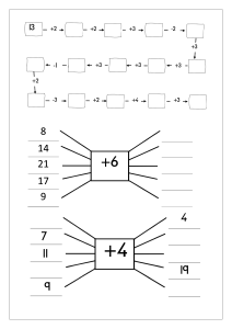 Addition and Subtraction Train and spider sums