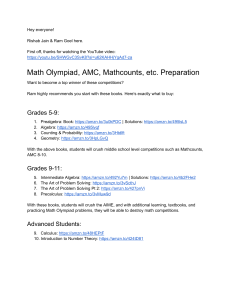 Math Olympiad Guide