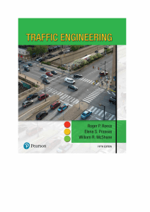 Traffic Engineering McShane 5th edition