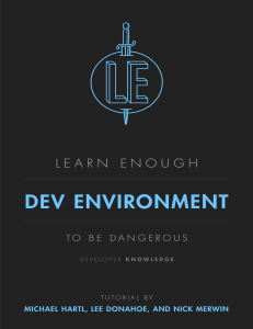 learn enough dev environment
