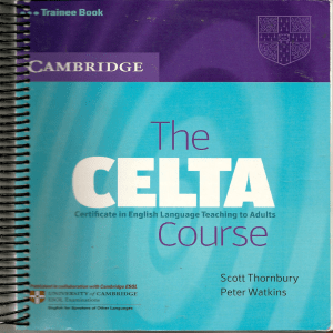 CELTA Coursebook: English Language Teaching to Adults