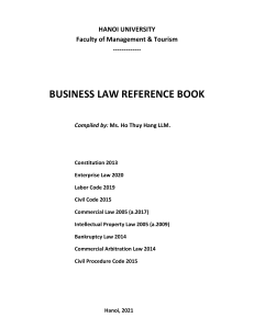 Business Law Reference book 2021