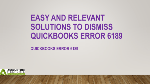 Getting QuickBooks Error 6189: Complete guide to fix