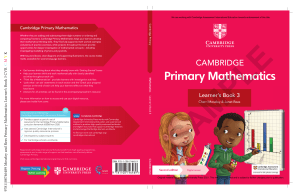 Cambridge Primary Mathematics Learner's Book 3