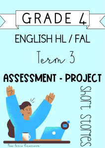 Grade 4 English Project: Short Stories Assessment