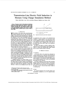 Transmission-line electrical field induction in humans using charge simulation method - M. Abdel-Salam & H. M. Abdallah