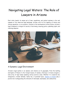 Navigating Legal Waters  The Role of Lawyers in Arizona
