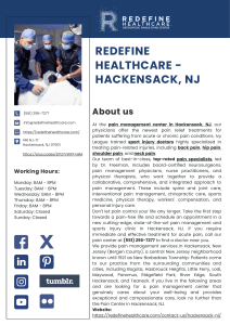 Redefine Healthcare - Hackensack, NJ