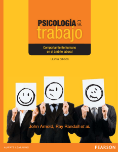 Psicología del trabajo, 5ta Edición - John Arnold