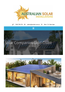 Solar companies gold coast