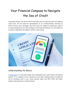 Your Financial Compass to Navigate the Sea of Credit