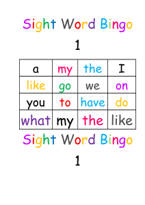 Alphabet Bingo 1