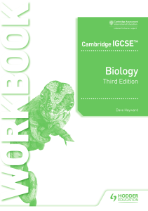 Cambridge IGCSE™ Biology Workbook 3rd Edition (Dave Hayward)