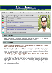 Abid Hussain CV 2024