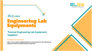 Thermal Engineering Lab Equipment Suppliers
