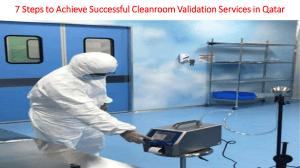 7 Steps to Achieve Successful Cleanroom Validation Services in Qatar