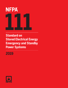 NFPA 111, 2019 Edition