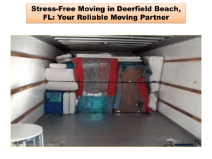 Stress-Free Moving in Deerfield Beach, FL Your Reliable Moving Partner