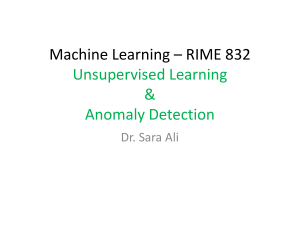 Lec 9 - Unsupervised Learning & Anomaly Detection (1)