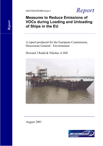 AEAT/ENV/R/0469 Issue 2 - Measures to Reduce Emissions of VOCs during Loading and Unloading of Ships in the EU