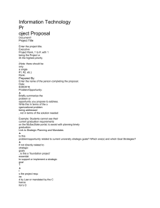 Information Technology Project Template