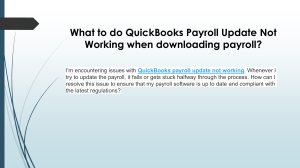 Effective solutions for QuickBooks Payroll Update Not Working