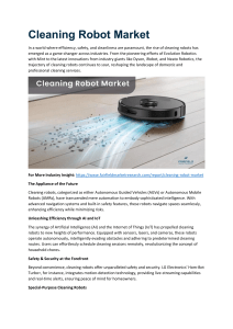 Cleaning Robot Market Growth Strategies, Opportunity, Rising Trends and Revenue Analysis 2030