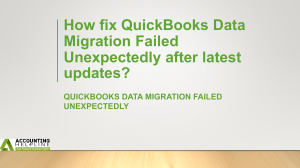 QuickBooks Data Migration Failed Unexpectedly: Instant solutions 