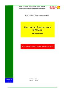 009 Helideck Procedure Manual HLO and HDA