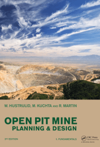 Open Pit Mine Planning and Design, Two Volume Set  CD-ROM Pack, Third Edition by Hustrulid, W