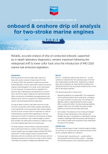 18 Onboard And Onshore Drip Oil Analysis