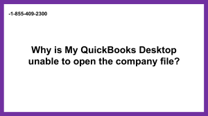 Quick Guide to Fix QuickBooks Desktop unable to open the company file issue