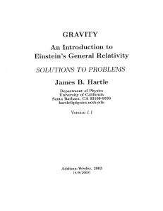 James B Hartle Gravity An Introduction t