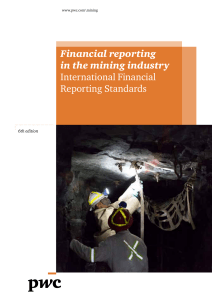 Financial reporting in the mining industry