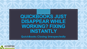 Easiest methods to tackle QuickBooks Closing Unexpectedly issue