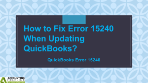 Here's some easy tricks for fixing QuickBooks Desktop Error 15241