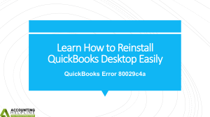 Best methods to fix QuickBooks Error Code 80029c4a
