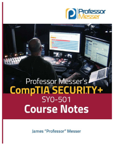 professor messer sy0-501 security+ notes
