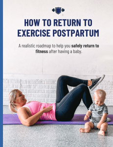 How To Return to Exercise Postpartum - Brianna Battles