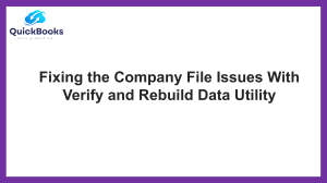 Verify and Rebuild Utility: A Step-by-Step Guide for QuickBooks Users