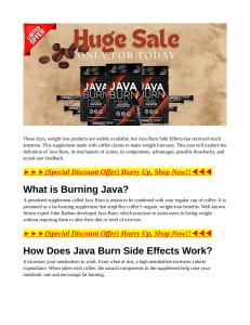Java Burn Coffee June NeW Consumer Alert Exposed