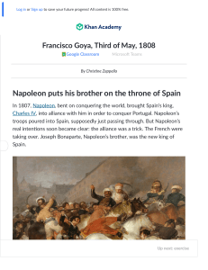 Francisco Goya, Third of May, 1808 (article) | Khan Academy