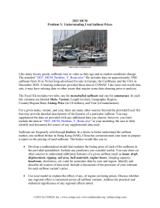 2023 MCM  Problem Y 二手游艇的价格 数学建模竞赛