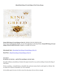 [PDF] Download King of Greed (Kings of Sin #3) By Ana Huang -1