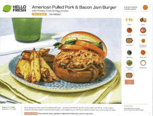 American Pulled Pork & Bacon Jam Burger