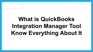 How to easily use QuickBooks Integration manager tool