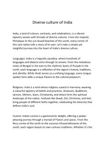 Diverse culture of India